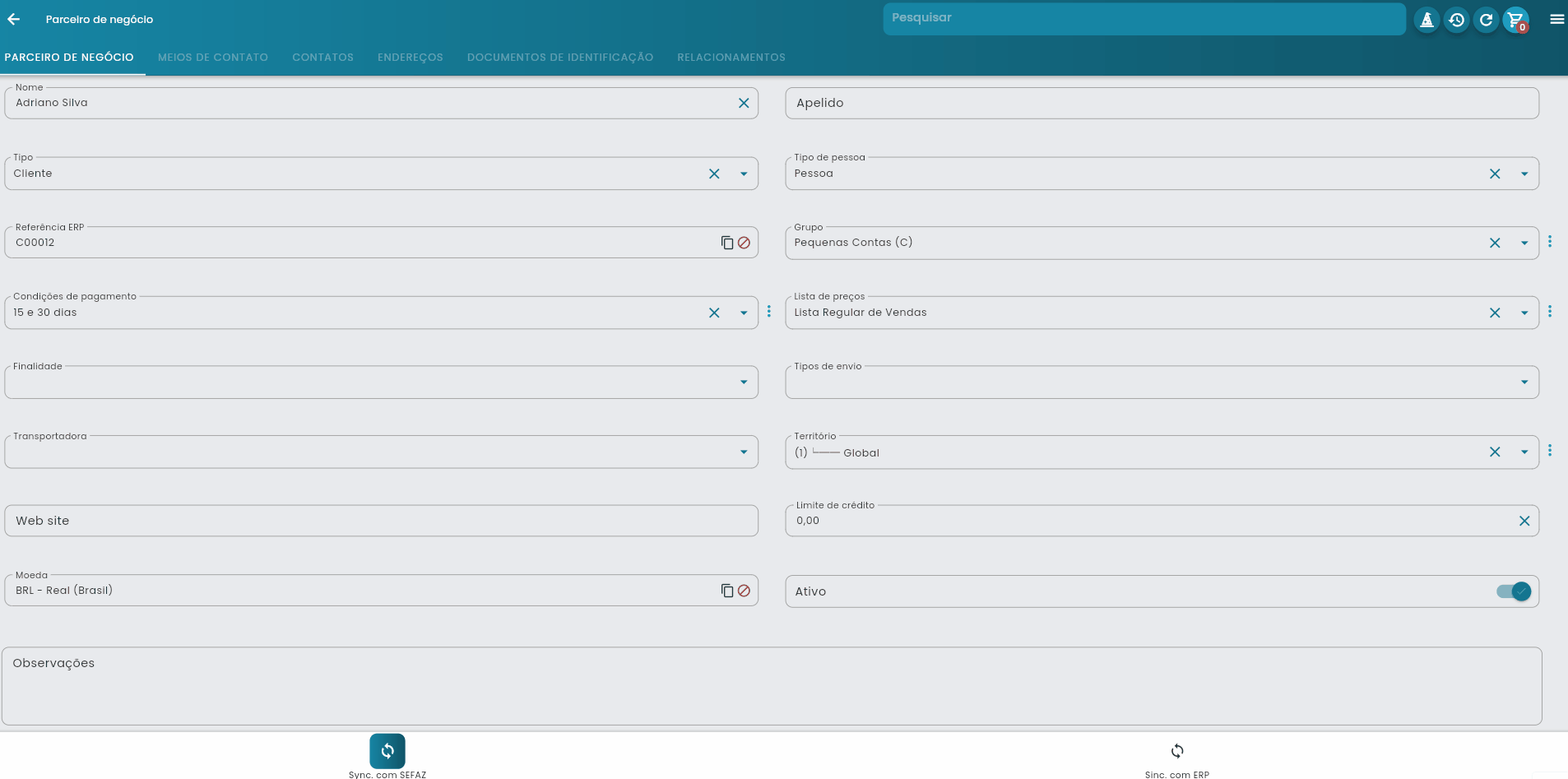 Historico Alteracoes