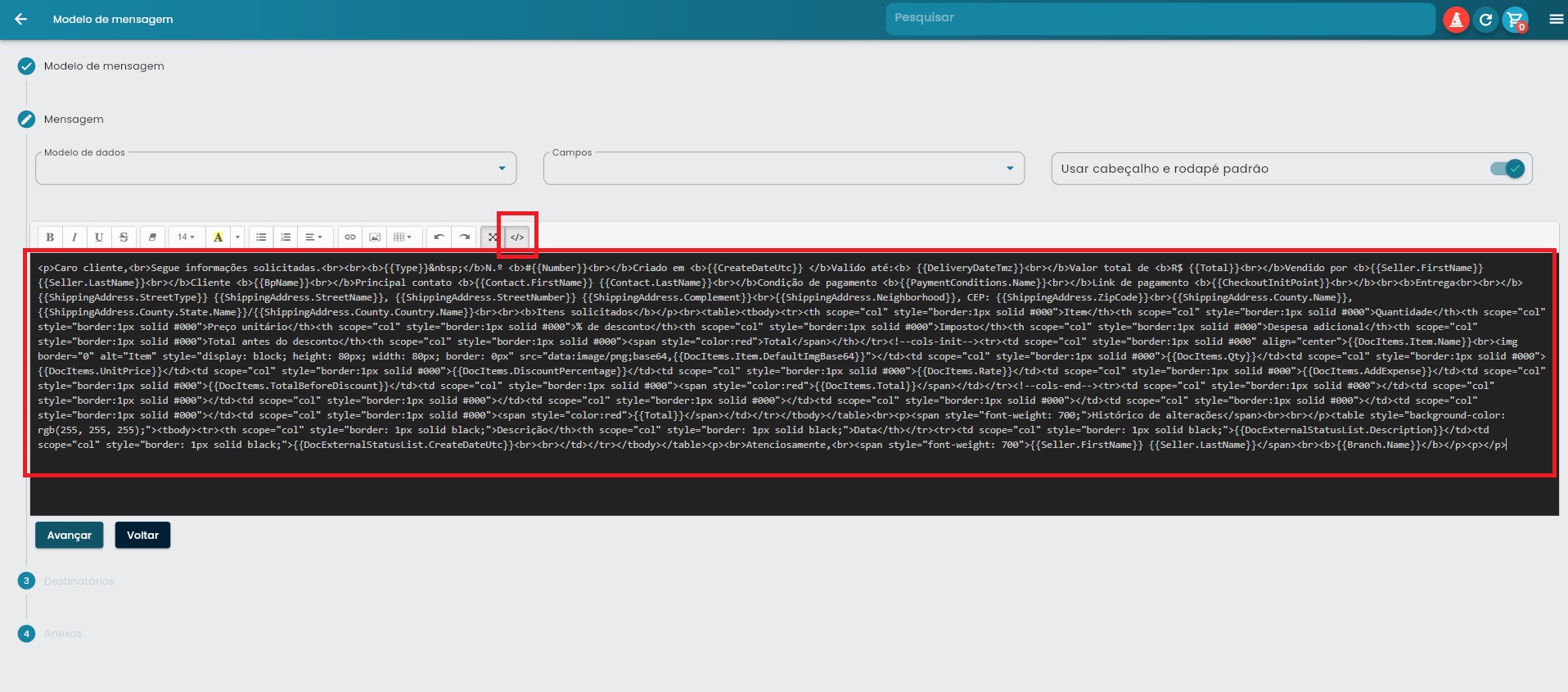 Se você possui domínio de HTML, pode utilizar qualquer editor de sua preferência para criar ou editar o conteúdo. Após finalizar, basta copiar o código HTML gerado e colá-lo no campo correspondente do sistema para que ele seja utilizado normalmente.