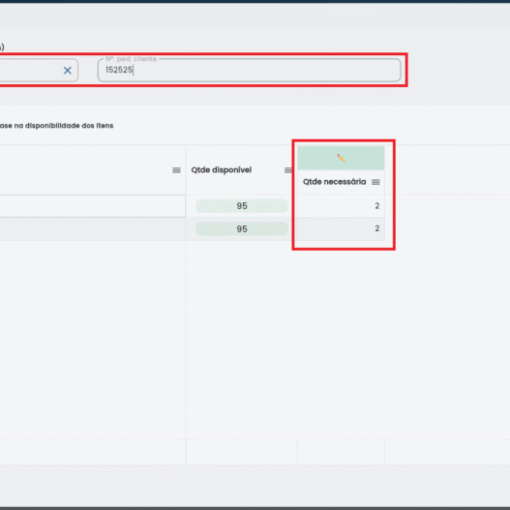 Adicionando Itens ao Pedido Filho