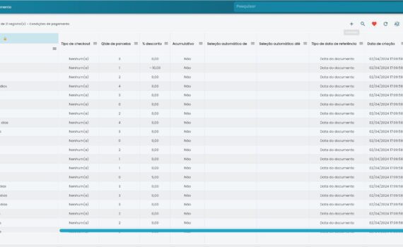 Lista De Condicoes De Pagamento