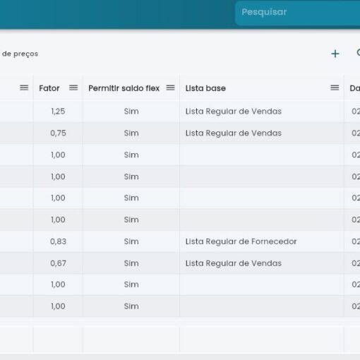 Listas De Preços