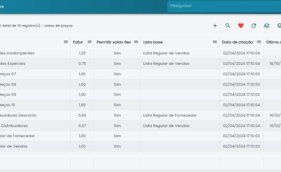 Listas De Preços