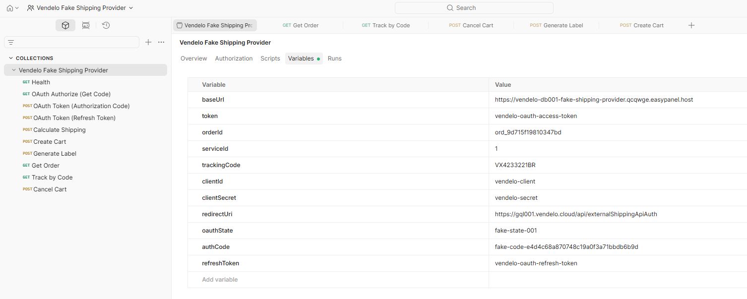 Tela de configuração de variáveis de ambiente no Postman mostrando baseUrl, token, clientId e outros parâmetros