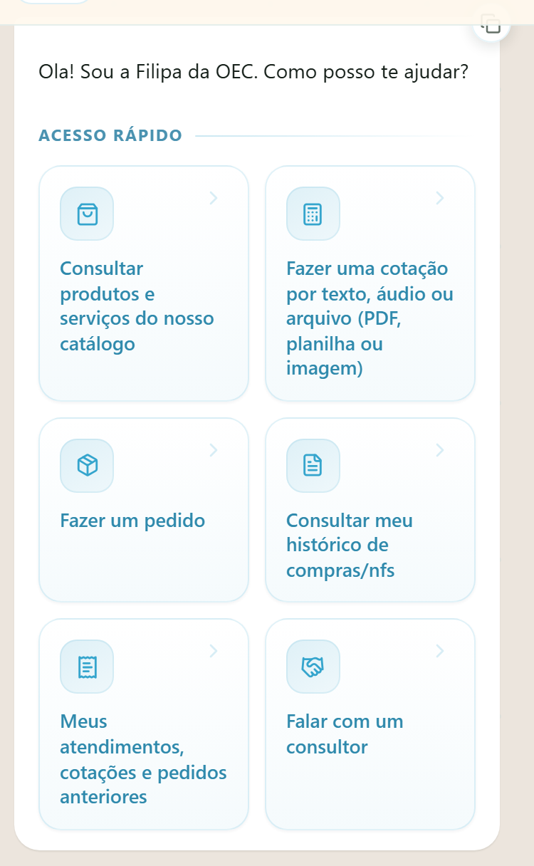 A persona no celular — cabeçalho compacto, mesmo conteúdo